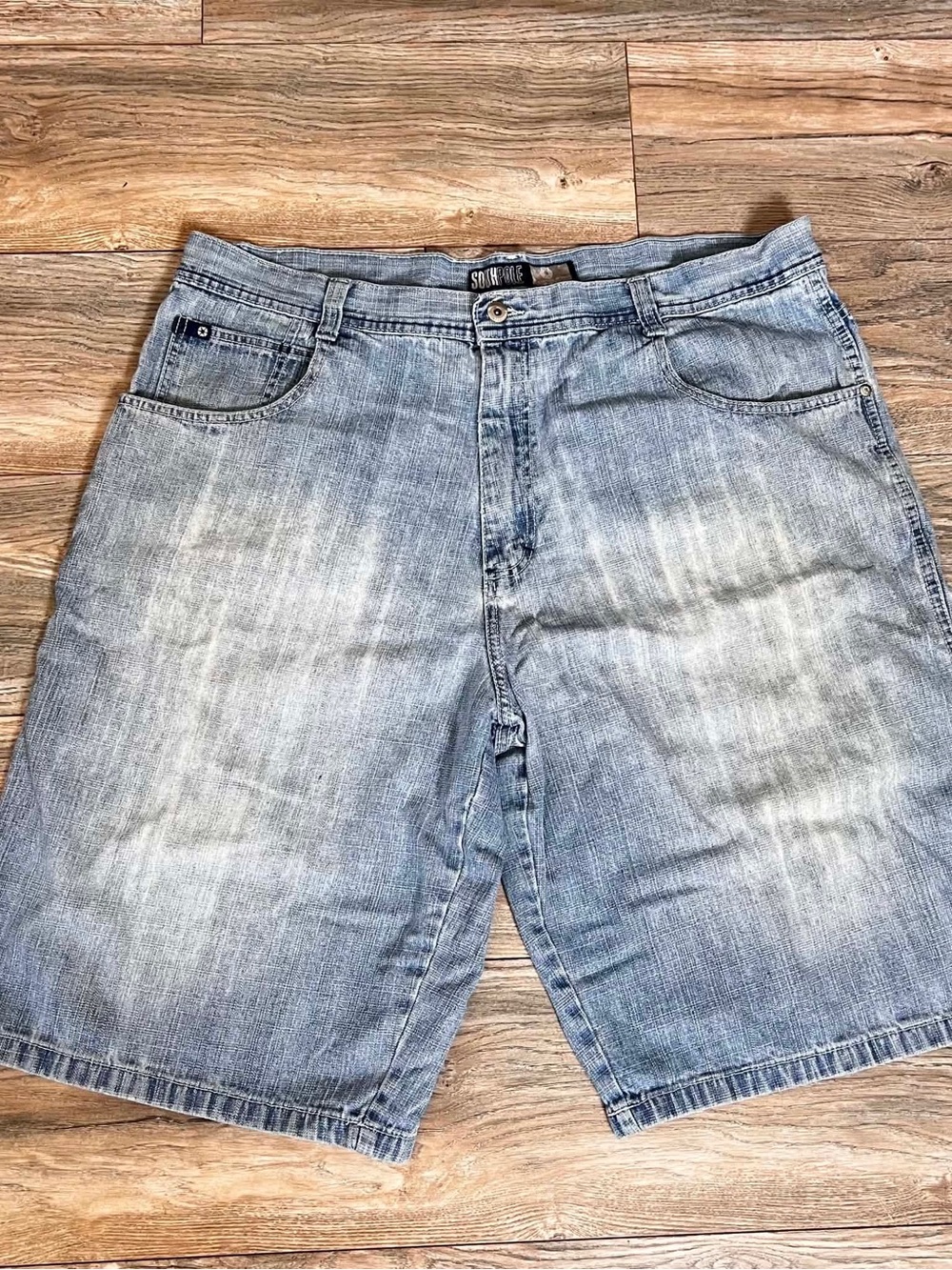South Pole Vintage Y2K Faded Light Blue Men's Denim Shorts